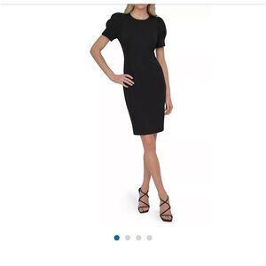 DKNY Black Midi Dress